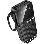 Зображення Зовнішній акумулятор Power Bank BOROFONE BJ76A Smart Black (6941991120053) 20000mAh, 10W, 4 кабеля #2 Фото Зовнішній акумулятор Power Bank BOROFONE BJ76A Smart Black (6941991120053) 20000mAh, 10W, 4 кабеля #2