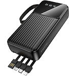 Зображення Зовнішній акумулятор Power Bank BOROFONE BJ76A Smart Black (6941991120053) 20000mAh, 10W, 4 кабеля #3 Фото Зовнішній акумулятор Power Bank BOROFONE BJ76A Smart Black (6941991120053) 20000mAh, 10W, 4 кабеля #3