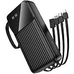 Зображення Зовнішній акумулятор Power Bank BOROFONE BJ76A Smart Black (6941991120053) 20000mAh, 10W, 4 кабеля #4 Фото Зовнішній акумулятор Power Bank BOROFONE BJ76A Smart Black (6941991120053) 20000mAh, 10W, 4 кабеля #4