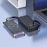 Зображення Зовнішній акумулятор Power Bank BOROFONE BJ76A Smart Black (6941991120053) 20000mAh, 10W, 4 кабеля #6 Фото Зовнішній акумулятор Power Bank BOROFONE BJ76A Smart Black (6941991120053) 20000mAh, 10W, 4 кабеля #6