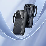 Зображення Зовнішній акумулятор Power Bank BOROFONE BJ76A Smart Black (6941991120053) 20000mAh, 10W, 4 кабеля #7 Фото Зовнішній акумулятор Power Bank BOROFONE BJ76A Smart Black (6941991120053) 20000mAh, 10W, 4 кабеля #7
