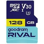microSD XC 128Gb GOODRAM RIVAL M3AA UHS-I U3 V30 (GGSM3AA-1280R12) з адаптером на SD, R/W 100/70 - фото