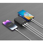 Фото Зовнішній акумулятор Power Bank ATRIA WPD-P93, 30000mAh, QC, PD, 22.5W, USB-A + 2* USB-C #10