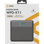 Фото Зовнішній акумулятор Power Bank ATRIA WPD-X11, 20000mAh, 100W, QC, PD2.0, USB-A + 2*USB-C laptop #6