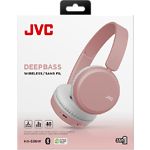 Фото JVC HA-S36W Pink (HAS36W-P-U) навушники з мікрофоном, Bluetooth 5.2, з оголів'ям #1