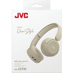 Фото JVC HA-S59W Cream (HAS59W-C-U) навушники з мікрофоном, Bluetooth 5.4, з оголів'ям #4
