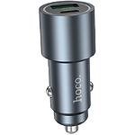 Зображення Автомобільний зарядний пристрій Hoco Z60 Metal Gray (6942007642095) USB-A + USB-C,48W,QC3.0,PD30W #2 Фото Автомобільний зарядний пристрій Hoco Z60 Metal Gray (6942007642095) USB-A + USB-C,48W,QC3.0,PD30W #2
