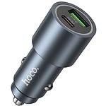 Зображення Автомобільний зарядний пристрій Hoco Z60 Metal Gray (6942007642095) USB-A + USB-C,48W,QC3.0,PD30W #3 Фото Автомобільний зарядний пристрій Hoco Z60 Metal Gray (6942007642095) USB-A + USB-C,48W,QC3.0,PD30W #3