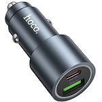 Зображення Автомобільний зарядний пристрій Hoco Z60 Metal Gray (6942007642095) USB-A + USB-C,48W,QC3.0,PD30W #6 Фото Автомобільний зарядний пристрій Hoco Z60 Metal Gray (6942007642095) USB-A + USB-C,48W,QC3.0,PD30W #6