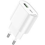 Зображення Мережевий ЗП Hoco C109A Fighter White (6942007656719) USB-A + USB-C, PD20W, QC3.0 #5 Фото Мережевий ЗП Hoco C109A Fighter White (6942007656719) USB-A + USB-C, PD20W, QC3.0 #5