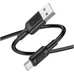 Зображення Кабель BOROFONE BX111 Black (6941991115080) USB-A/Type-C, 1м, 3A, PVC #2 Фото Кабель BOROFONE BX111 Black (6941991115080) USB-A/Type-C, 1м, 3A, PVC #2