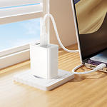 Фото Мережевий ЗП BOROFONE BA105A White (6941991125287) 2*USB-A + Type-C, 3A, 15W + Cable Lightning #7