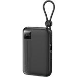 Фото Зовнішній акумулятор Power Bank REMAX FC-15 Black (6954851254287) 20000mAh,22.5W,2 вбудованих кабеля