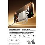 Зображення Зовнішній акумулятор Power Bank REMAX FC-06 Grey (6954851238874) 20000mAh,22.5W,2 вбудованих кабеля #2 Фото Зовнішній акумулятор Power Bank REMAX FC-06 Grey (6954851238874) 20000mAh,22.5W,2 вбудованих кабеля #2
