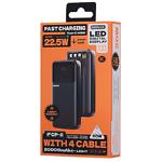 Зображення Зовнішній акумулятор Power Bank REMAX FCP-2 Black (6954851247005) 20000mAh,QC 22.5W,4 вбудованих кбл #1 Фото Зовнішній акумулятор Power Bank REMAX FCP-2 Black (6954851247005) 20000mAh,QC 22.5W,4 вбудованих кбл #1