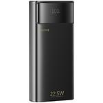 Зовнішній акумулятор Power Bank REMAX FC-12 Black (6954851253341) 20000mAh,QC 22.5W, PD 20W,Лихтарик - фото