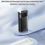 Фото Зовнішній акумулятор Power Bank REMAX FC-12 Black (6954851253341) 20000mAh,QC 22.5W, PD 20W,Лихтарик #3