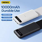 Зображення Зовнішній акумулятор Power Bank REMAX Hintom (RPP-10 Black) 10000mAh, 2.4A, 12W #3 Фото Зовнішній акумулятор Power Bank REMAX Hintom (RPP-10 Black) 10000mAh, 2.4A, 12W #3