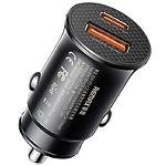 Автомобільний зарядний пристрій REMAX RCC358 Black (6954851217466) USB-A + Type-C, QC, PD 30W - фото