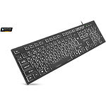 Зображення Клавіатура REAL-EL RK-7050 USB black (EL123100054) Фото Клавіатура REAL-EL RK-7050 USB black (EL123100054)