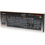 Фото Клавіатура REAL-EL Wireless RK-725W Black (EL123100061) #3