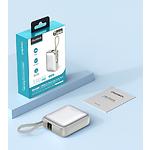 Фото Зовнішній акумулятор Power Bank Choetech B832 Silver 10000mAh, LCD, QC, PD 22.5W (B832-SL) #3