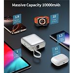 Фото Зовнішній акумулятор Power Bank Choetech B832 Silver 10000mAh, LCD, QC, PD 22.5W (B832-SL) #4