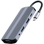 Концентратор HUB USB 3.1 Cablexpert A-CM-COMBO8-02, USB Type-C 8-в-1 - фото