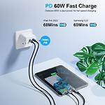 Зображення Кабель Choetech Type-C/Type-C, PD 60W, 1.2m, Black (XCC-1014-BK) #3 Фото Кабель Choetech Type-C/Type-C, PD 60W, 1.2m, Black (XCC-1014-BK) #3