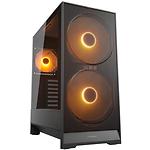 Корпус Cougar Airface 180 Black (CGR-5VA4B-RGB), Midi Tower, скляне вікно, без БЖ - фото