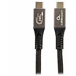 Кабель Cablexpert CCBP-USB4.2-CMCM240-1M, USB4 2.0 Type-C/Type-C, 240W/48V5A, 80Gbps, 1м, black - фото