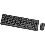Фото Клавіатура+миша Gembird KBS-WMS-01-CYRL Black, Silent, бездротова, USB #2