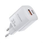 Зображення Мережевий ЗП Choetech PD5006-EU-WH, USB-A + Type-C, QC3.0, PD33W Фото Мережевий ЗП Choetech PD5006-EU-WH, USB-A + Type-C, QC3.0, PD33W
