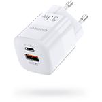 Зображення Мережевий ЗП Choetech PD5006-EU-WH, USB-A + Type-C, QC3.0, PD33W #1 Фото Мережевий ЗП Choetech PD5006-EU-WH, USB-A + Type-C, QC3.0, PD33W #1