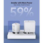 Зображення Мережевий ЗП Choetech PD5006-EU-WH, USB-A + Type-C, QC3.0, PD33W #5 Фото Мережевий ЗП Choetech PD5006-EU-WH, USB-A + Type-C, QC3.0, PD33W #5