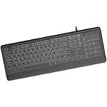 Зображення Клавіатура Gembird KB-UML-04-CYRL Black, дротова, USB, біле підсвічування #1 Фото Клавіатура Gembird KB-UML-04-CYRL Black, дротова, USB, біле підсвічування #1