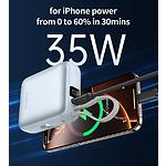 Зображення Зовнішній акумулятор Power Bank Choetech B832 Blue 10000mAh, LCD, QC, PD 35W (B832-LBE) #4 Фото Зовнішній акумулятор Power Bank Choetech B832 Blue 10000mAh, LCD, QC, PD 35W (B832-LBE) #4