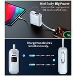 Зображення Зовнішній акумулятор Power Bank Choetech B832 Blue 10000mAh, LCD, QC, PD 35W (B832-LBE) #6 Фото Зовнішній акумулятор Power Bank Choetech B832 Blue 10000mAh, LCD, QC, PD 35W (B832-LBE) #6