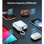 Зображення Зовнішній акумулятор Power Bank Choetech B832 Blue 10000mAh, LCD, QC, PD 35W (B832-LBE) #7 Фото Зовнішній акумулятор Power Bank Choetech B832 Blue 10000mAh, LCD, QC, PD 35W (B832-LBE) #7