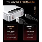 Фото Зовнішній акумулятор Power Bank Choetech B860 Silver 10000mAh, LCD, QC, PD 22.5W (B860-CCSL) #5