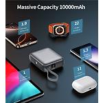 Зображення Зовнішній акумулятор Power Bank Choetech B832 Grey 10000mAh, LCD, QC, PD 35W (B832-GY) #3 Фото Зовнішній акумулятор Power Bank Choetech B832 Grey 10000mAh, LCD, QC, PD 35W (B832-GY) #3