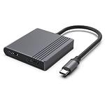 Фото Перехідник Cablexpert A-CM-HDMIFDPF-01, USB Type-C to HDMI + DisplayPort