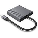 Фото Перехідник Cablexpert A-CM-HDMIFDPF-01, USB Type-C to HDMI + DisplayPort #1