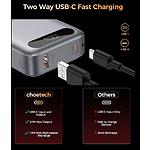 Зображення Зовнішній акумулятор Power Bank Choetech B860 Grey 10000mAh, LCD, QC, PD 22.5W (B860-CCGY) #7 Фото Зовнішній акумулятор Power Bank Choetech B860 Grey 10000mAh, LCD, QC, PD 22.5W (B860-CCGY) #7