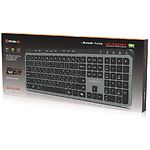 Зображення Клавіатура REAL-EL Wireless RK-737W Black-grey (EL123100060) #1 Фото Клавіатура REAL-EL Wireless RK-737W Black-grey (EL123100060) #1