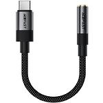 Звуковий перехідник ACEFAST J12 Black (6974316285281) USB Type-C male на 3.5mm female Audio - фото