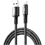 Кабель REMAX CB25 WindSpeed Black (6954851247692) USB-A/Lightning, 3A, 1.2м - фото