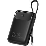 Зовнішній акумулятор Power Bank McDoDo MC-3243 Black 10000 mAh, 22.5W, Built-in USB-C кабель - фото