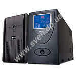 Фото UPS SVEN Reserve-1200LCD-USB, 1200VA, батарея 2x7Ah, AVR 165–275В, 2 x евророзетки, ЖК-экран, USB