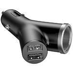 Изображение Автомобильное ЗУ Baseus CCALL-YX01 2*USB+транзит прикуривателя, 3A Фото Автомобильное ЗУ Baseus CCALL-YX01 2*USB+транзит прикуривателя, 3A